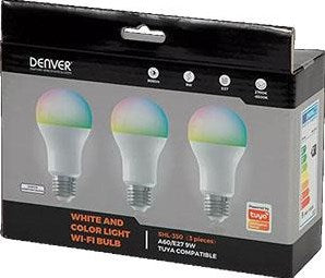 Afbeelding laden in galerijviewer, Enzo denver led gls mat rgb e27 9w 3-pack dimbaar smart wi-fi tuya - led5040