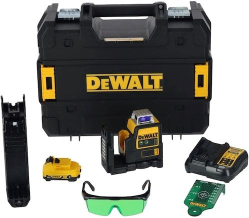 Load image into Gallery viewer, Dewalt dce0811d1g veelzijdige zelfnivellerende 12v kruislijnlaser 360 graden met 2.0ah accu - dce0811d1g-qw