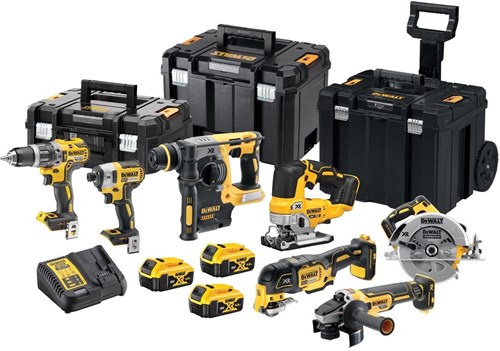 Load image into Gallery viewer, Dewalt dck755p3t | 7-delige combopack | xr 18 volt | 5,0 ah | li-ion | 3 accu's - dck755p3t-qw