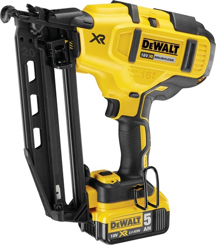 Load image into Gallery viewer, Dewalt dcn660p2 18v afwerktacker 16ga 2x5.0ah in koffer - dcn660p2-qw