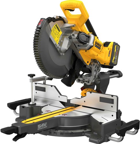 Load image into Gallery viewer, Dewalt dcs781x2-qw 54v xr flexvolt afkort- verstekzaag | 305mm | 2x 9.0ah accu + snellader - dcs781x2-qw