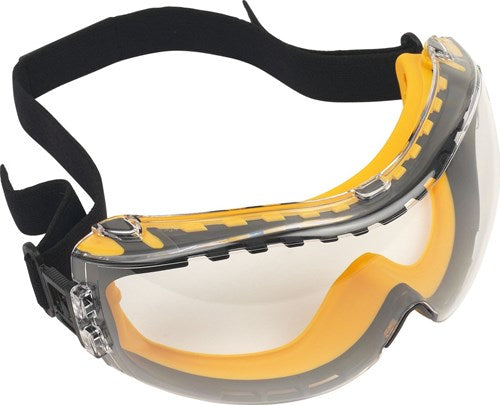 Load image into Gallery viewer, Dewalt dpg82-11d eu veiligheidsbril incl. anticondens-bescherming zwart geel din en 166