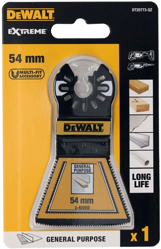 Load image into Gallery viewer, Dewalt accessoires dewalt dt20773 multitool zaagblad bim 3-zijdig 54mm ve=1