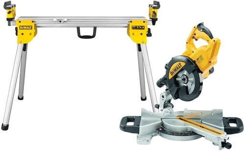 Load image into Gallery viewer, Dewalt dws774set afkortzaag | 216mm 1400w | + onderstel de7033 - dws774set