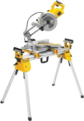 Load image into Gallery viewer, Dewalt dws777set afkortzaag met 216mm zaagblad 1800w + de7033 onderstel dws777set