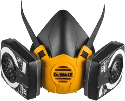 Load image into Gallery viewer, Dewalt dxir1hmmp3 lichtgewicht halfgelaatsmasker met p3 filters | maat m - dxir1hmmp3