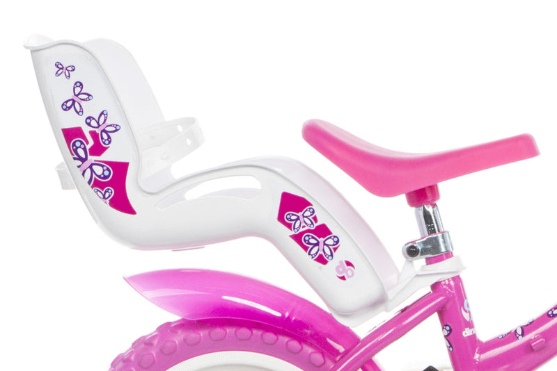 Load image into Gallery viewer, Dino flappy 12 inch 21 cm meisjes doortrapper wit roze