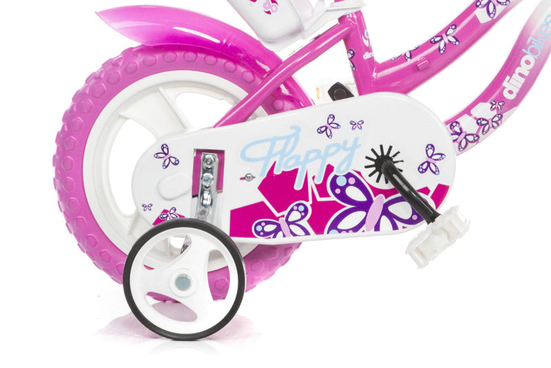 Load image into Gallery viewer, Dino flappy 12 inch 21 cm meisjes doortrapper wit roze