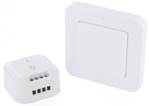 Load image into Gallery viewer, Di-o dio set draadloos schakelen 1x module + wandschakelaar - 6960025