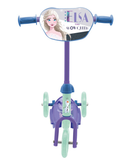Load image into Gallery viewer, Frozen 3-wiel kinderstep meisjes paars lichtblauw