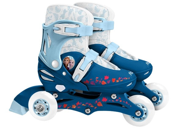 Load image into Gallery viewer, Frozen 2 inline skates hardboot wit blauw maat 27-30