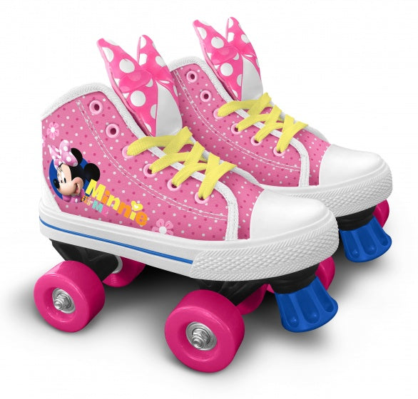 Load image into Gallery viewer, Disney minnie mouse rolschaatsen meisjes roze wit maat 30