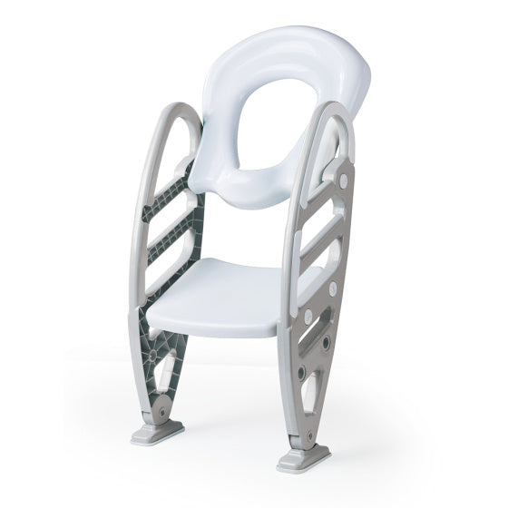 Load image into Gallery viewer, Dolu educatieve toilettrainer met trapje toiletverkleiner grijs
