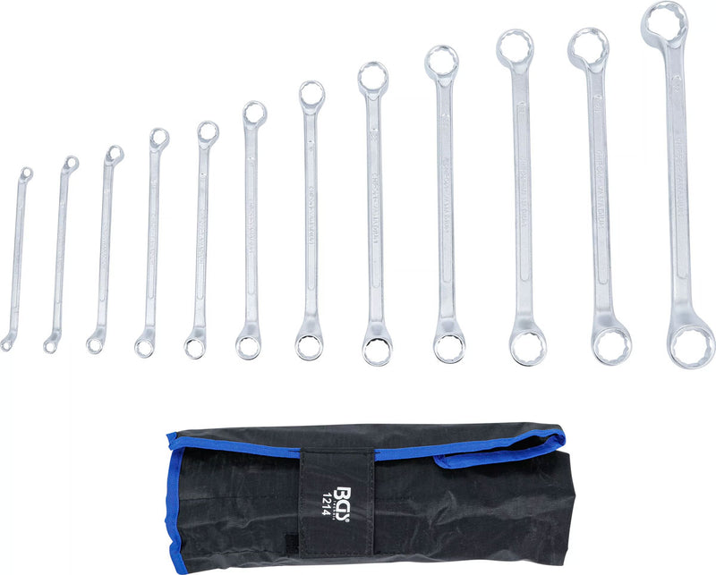 Load image into Gallery viewer, Bgs technic double ring wrench set cranked sw 6 x 7 - 30 x 32 mm 12 pcs.