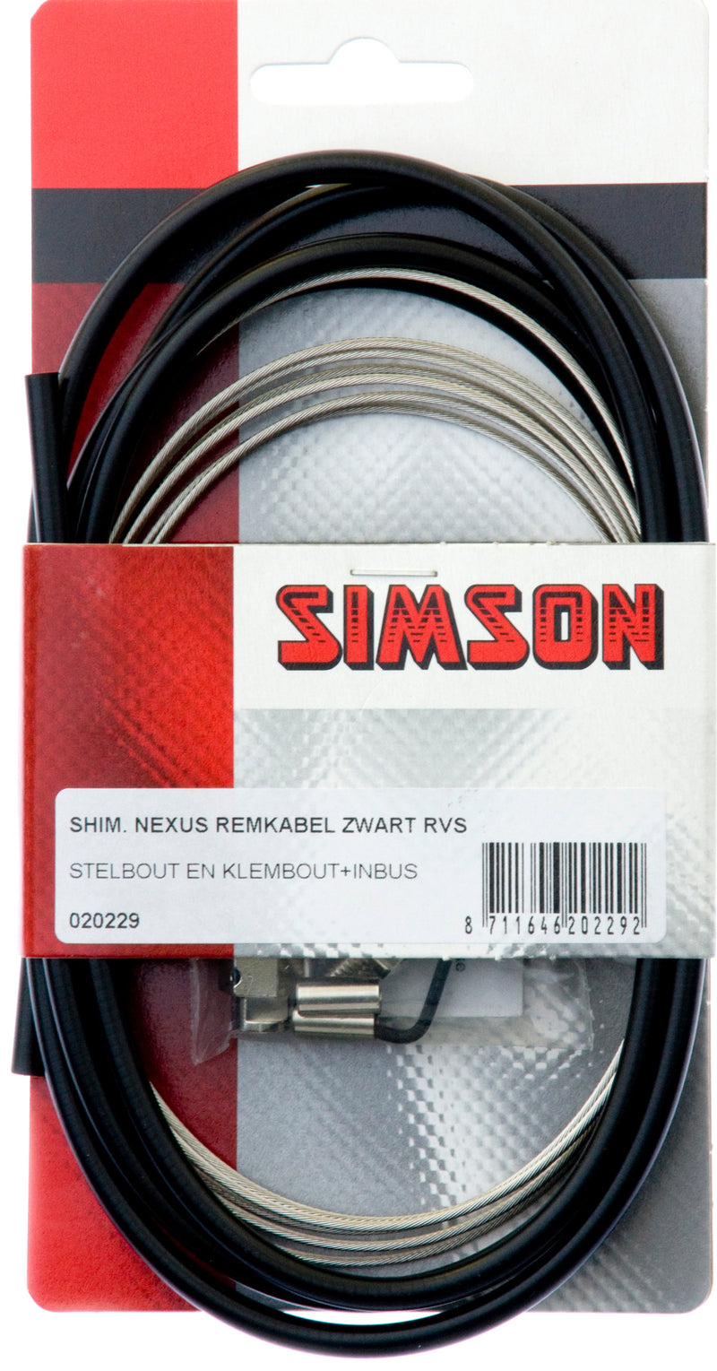 Load image into Gallery viewer, remkabel set Nexus rollerbrake 1600 2250 mm zwart zilver