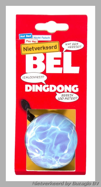 Afbeelding laden in galerijviewer, Buzaglo nietverkeerd ding-dong bel staal 60 mm. water