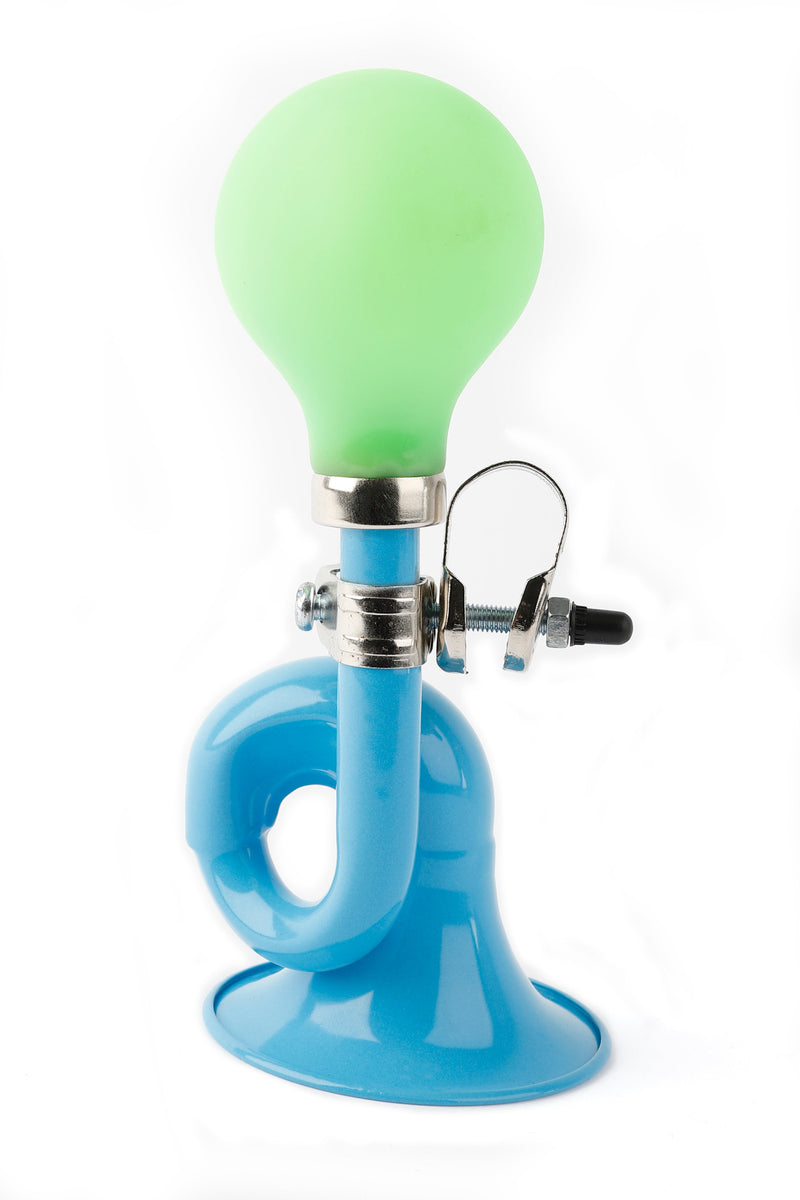 Afbeelding laden in galerijviewer, Buzaglo pexkids blue toet posthoorn staal groene bol