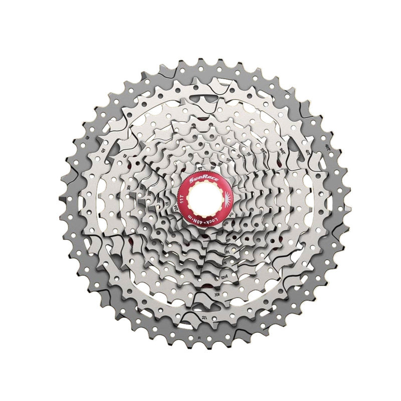 Load image into Gallery viewer, SunRace cassette 10V 11-46 CSMS3 metallic silver