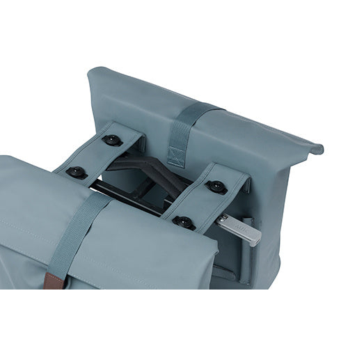 Load image into Gallery viewer, Basil Tas City Dubbel MIK Vegan Leather | Graphite Blue