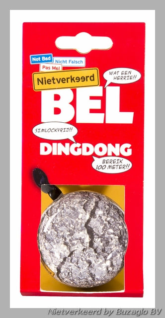 Afbeelding laden in galerijviewer, Buzaglo nietverkeerd ding-dong bel staal 60 mm. stone