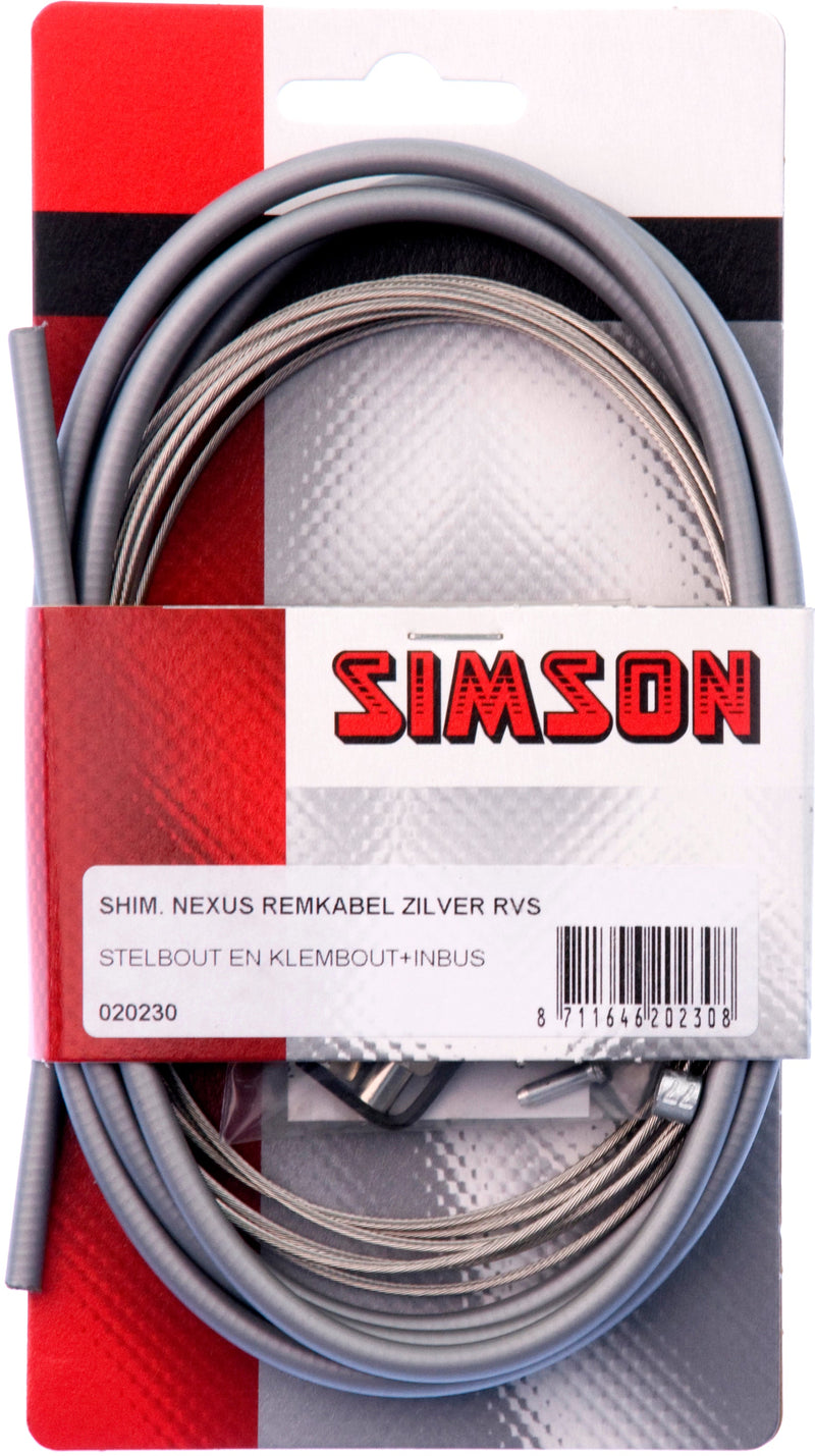 Load image into Gallery viewer, remkabel set Nexus rollerbrake 2250 1700 mm grijs zilver
