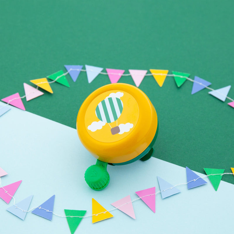 Afbeelding laden in galerijviewer, Widek b.v. widek kinderbel explorer dreamy balloon groen geel op kaart