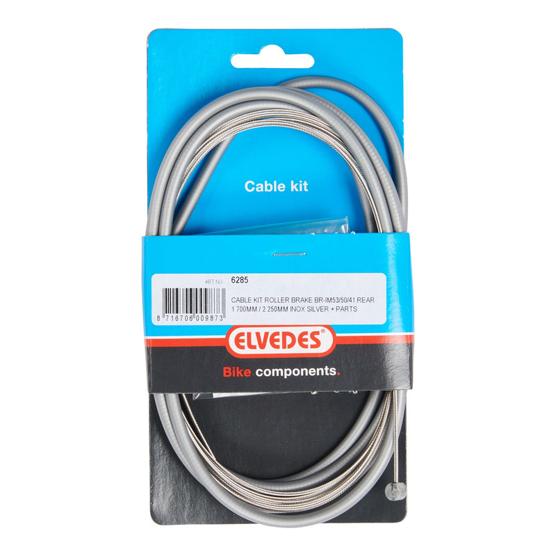 Load image into Gallery viewer, Rollerbrake kabelkit Elvedes BR-IM85 81 55 45 1700mm 2250mm RVS - zilver (op kaart)