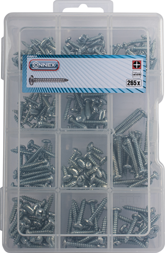 Load image into Gallery viewer, Connex assortiment plaatschroeven ph 265st - dp8500119