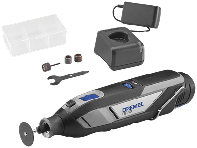Load image into Gallery viewer, Dremel 8240-3 45 multitool - inclusief 12 v li-ion accu (2.0 ah) - oplader - 45 accessoires - 3 hulpstukken - soft bag