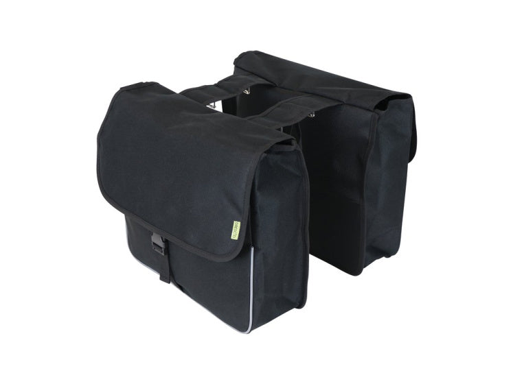 Load image into Gallery viewer, Dresco basic shopper dubbele fietstas 26 liter nylon zwart