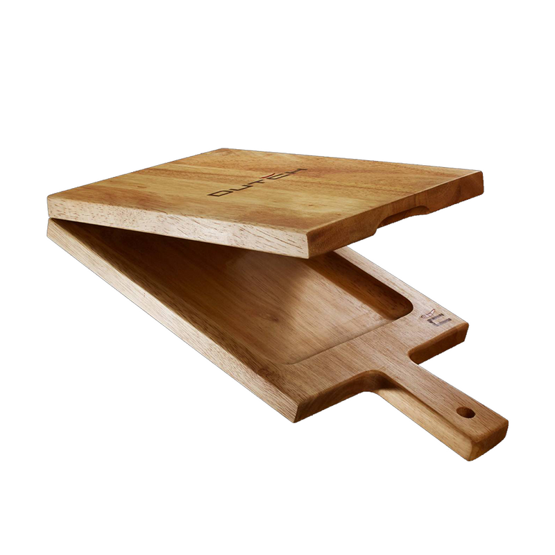 Afbeelding laden in galerijviewer, Dutch serveerplank flipover teak 20x39x4cm