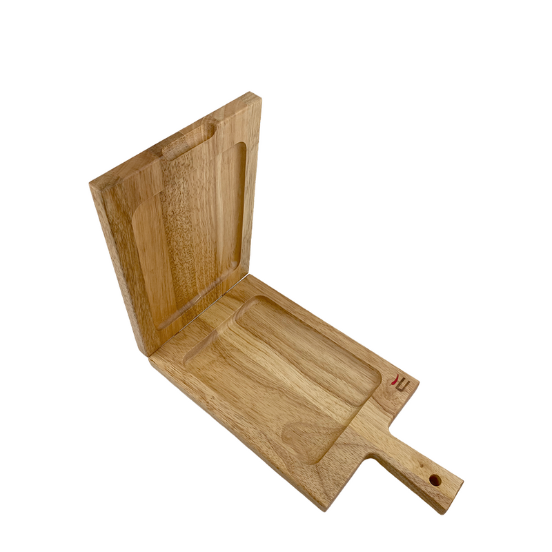 Afbeelding laden in galerijviewer, Dutch serveerplank flipover teak 20x39x4cm