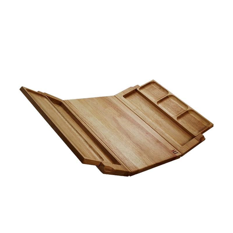 Afbeelding laden in galerijviewer, Dutch snijplank triple teak 25x39x4cm
