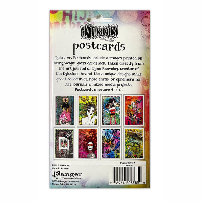 Load image into Gallery viewer, Ranger ink ranger • dylusions postcard images set nr.4