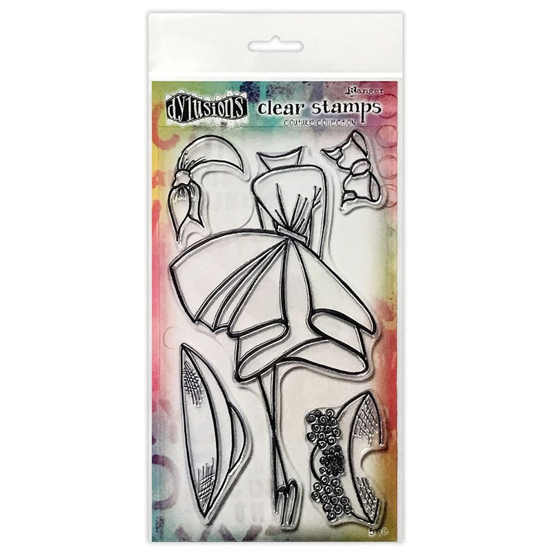 Load image into Gallery viewer, Ranger ink ranger • dylusions couture clear stamps walk in the park