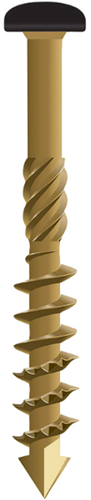 Afbeelding laden in galerijviewer, Dynaplus gevelschroef ar-bronze cilinderkop deeldraad zwarte kop torx tx15 4.0x50 28 | 200 stuks - 0284.08.25905