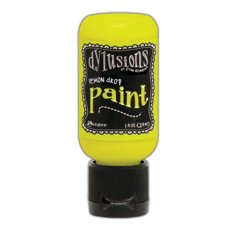 Load image into Gallery viewer, Ranger ink ranger • dylusions paint flip cap bottle lemon drop 29ml