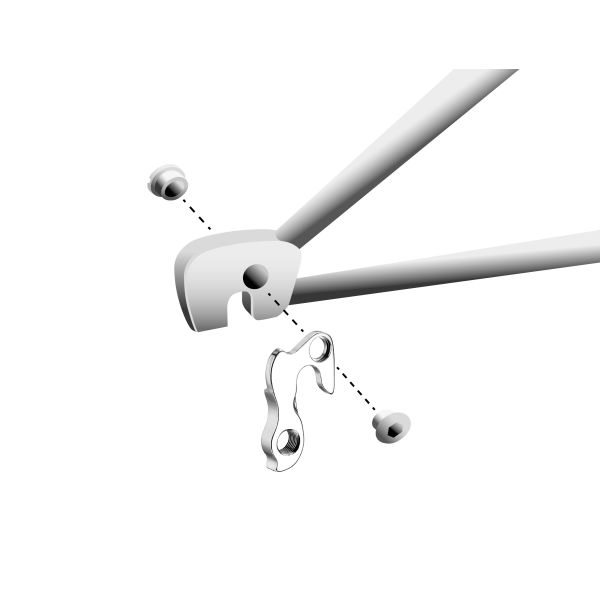 Load image into Gallery viewer, Union derailleurpad GH-137 met schroefset M8x0.75