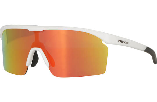 Afbeelding laden in galerijviewer, Trivio - fietsbril noa wit revo rood met extra transparante lens
