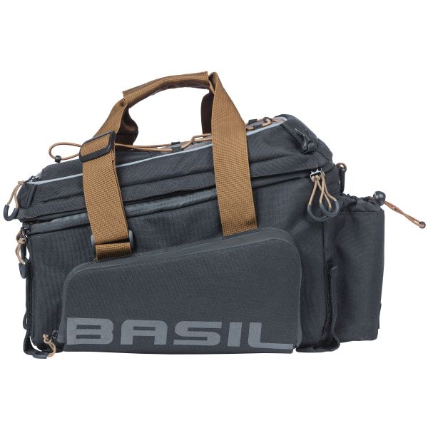 Load image into Gallery viewer, Basil Miles XL Pro bagagedragertas, zwart, polyester, waterdicht, 9-36L