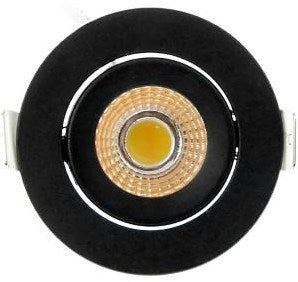 Afbeelding laden in galerijviewer, Enzo ecodim led inbouwspot 5w dimtowarm 62mm 36gr rond verstelbaar zwart - led4735