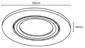 Afbeelding laden in galerijviewer, Enzo ecodim led meubelspot 3w 2700k 62mm rond wit - led4900