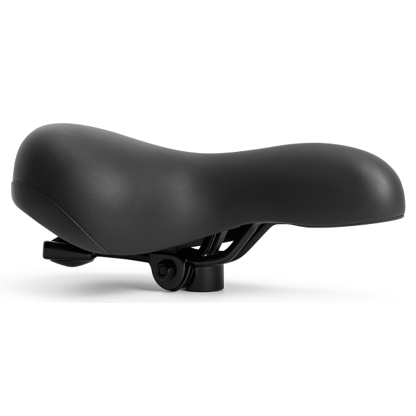Load image into Gallery viewer, Edge fietszadel city soft incl. zadelstrop - zwart