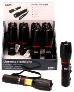 Afbeelding laden in galerijviewer, Enzo edm led zaklamp uitschuifbaar 5w +3w aluminium 3xaaa - 5710010