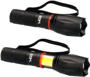 Afbeelding laden in galerijviewer, Enzo edm led zaklamp uitschuifbaar 5w +3w aluminium 3xaaa - 5710010