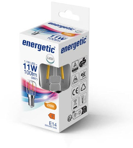 Afbeelding laden in galerijviewer, Enzo energetic led buislamp t25 e14 1,1-11w 2200k filament helder - 2720010