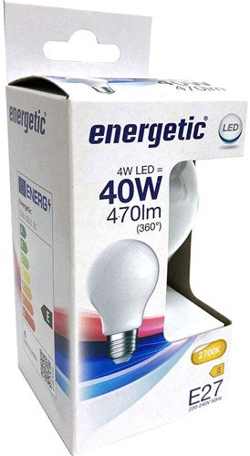 Afbeelding laden in galerijviewer, Enzo energetic led gls e27 4-40w 2700k filament mat - 2720710