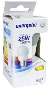 Afbeelding laden in galerijviewer, Enzo energetic led kogel e27 2,9-25w 2700k mat - 2710262