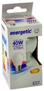 Afbeelding laden in galerijviewer, Enzo energetic led kogel e27 4,2-40w 2700k filament mat dimbaar - 2720658