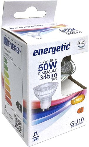 Afbeelding laden in galerijviewer, Enzo energetic led spot gu10 4,7-50w 2700k dimbaar - 2730120